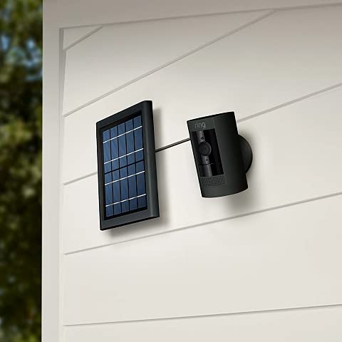 Ring Solar Panel (1st Generation), 2.4W, Barrel Plug Connector - for Spotlight Cam Battery and Stick Up Cam Battery - Black