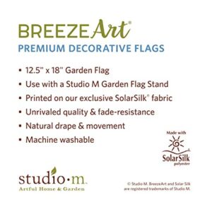 BreezeArt - Lake View Decorative Garden Flag 12x18 inch - Premium Quality SolarSilk - Made in the USA by Studio-M