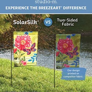 BreezeArt - Lake View Decorative Garden Flag 12x18 inch - Premium Quality SolarSilk - Made in the USA by Studio-M