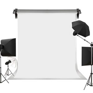 Kate 6ft×9ft Solid White Backdrop Portrait Photography Background for Photography Studio Children and Headshots White Backdrop Background for Photography Photo Booth