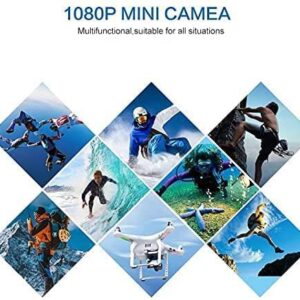 Wireless Camera Mini Hidden Spy Camera Portable Small Nanny Cam Features with Body Pet HD 1080P Camera, Night Vision and Motion Detection for Home Outdoor Office.