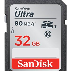 SanDisk Ultra 32GB Class 10 SDHC UHS-I Memory Card up to 80MB/s (SDSDUNC-032G-GN6IN)