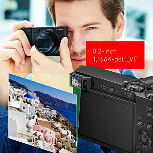 Panasonic LUMIX ZS100 4K Digital Camera, 20.1 Megapixel 1-Inch Sensor 30p Video Camera, 10X LEICA DC VARIO-ELMARIT Lens, F2.8-5.9 Aperture, HYBRID O.I.S. Stabilization, 3-Inch LCD, DMC-ZS100K (Black)