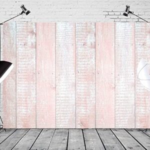 BELECO 7x5ft Fabric Wood Backdrop Light Pink Colored Wood Planks Texture Photography Backdrop for Birthday Party Baby Shower Boy Girl Product Photoshoot Pets Photo Background Props