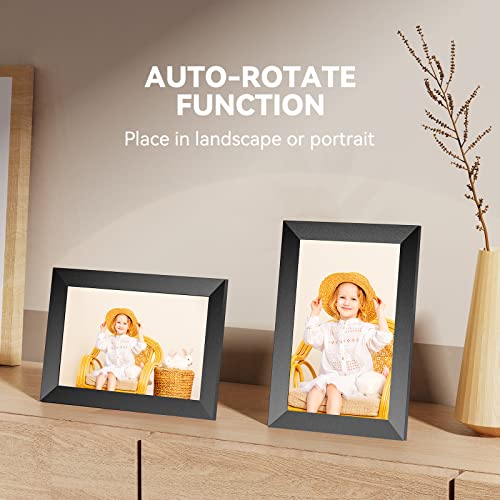 Digital Photo Frame, AUZNCU 10.1“ WiFi Digital Picture Frame with Built-in 16GB Memory,Auto-Rotate Portrait and Landscape,HD IPS Touch Screen, Share Photo and Video Instantly via Frameo App