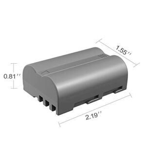 EN-EL3e Battery Pack, LP 2-Pack Battery, Replacement for Nikon EN-EL3, El3e, El3a, Compatible with Nikon D50, D70s, D80, D90,D100, D200, D300s, D700 MH-18, MH-18a, MH-19, MB-D200, MB-D10 Series & More