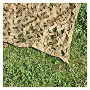 Outdoor Camouflage Net, Sunscreen Camo Netting, for Military, Hunting, Garden, Pergola, Patio, Party Decoration, Shade Netting, Car Cover, Camouflage Netting - Dark Brown (Size : 5x5m)