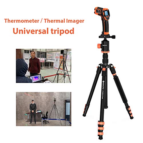 GEEKOTO Tripod, Camera Tripod for DSLR, Compact Aluminum Tripod with 360° Ball Head, 77 Inch Professional Tripod with 1/4 Inch Quick Release Plate, for Video Conferencing, Travel and Work