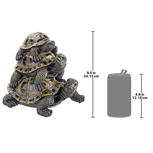 Design Toscano Three's a Crowd Stacked Turtle Statue