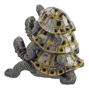 Design Toscano Three's a Crowd Stacked Turtle Statue