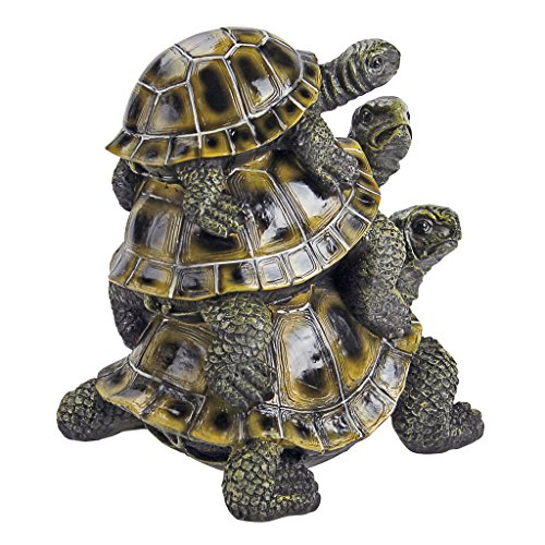 Design Toscano Three's a Crowd Stacked Turtle Statue