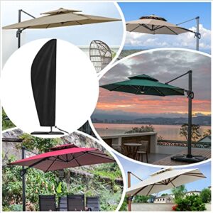 UPODA Patio Umbrella Cover Waterproof Outdoor Anti-UV Umbrella Cover with Zipper (Fit Offset Umbrella 9ft-12ft)