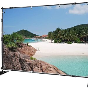 Voilamart Step and Repeat Display Backdrop Banner Stand 10' x 8' Adjustable Telescopic Display Backdrop Stand for Trade Show, Photo Booth, Wall Exhibitor Background with Carrying Bag