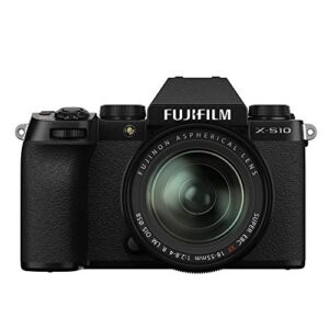 fujifilm x-s10 mirrorless digital camera xf18-55mm lens kit – black