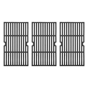 dcyourhome matte cast iron grill cooking grate for charbroil 463420508, 463420509, 463420511, 463436213, 463436214, 463436215, 463440109, 463441312, 463441514, 463461613 gas grills grid, 16 7/8″