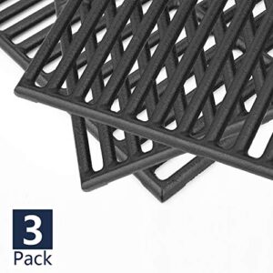 DcYourHome Matte Cast Iron Grill Cooking Grate for Charbroil 463420508, 463420509, 463420511, 463436213, 463436214, 463436215, 463440109, 463441312, 463441514, 463461613 Gas Grills Grid, 16 7/8"