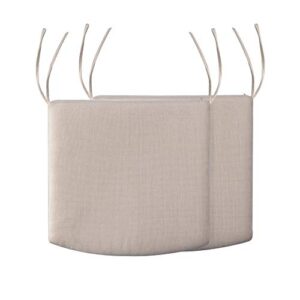 nuu garden indoor and outdoor water-resistant cushions for patio furniture set of 2/19.69 x 17.72 x 1.97 inch, beige