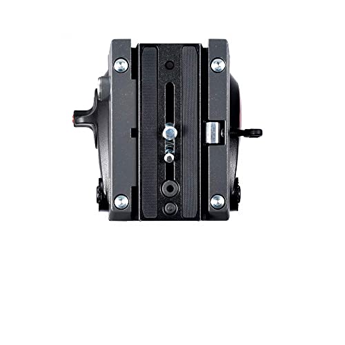 Manfrotto MVH500AH, Lightweight Fluid Video Head with Flat Base, Sliding Plate for Rapid Camera Connection, Supports Multiple Tripods