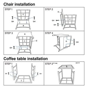 Pamapic 5 Pieces Wicker Patio Furniture Set Outdoor Patio Chairs with Ottomans Conversation Furniture with coffetable for Poorside Garden Balcony(Blue Purple)