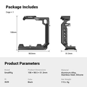 SmallRig Camera Half Cage for Sony Alpha 7R V/ Alpha 7 IV/Alpha 7S III/Alpha 1/Alpha 7R IV - 3639