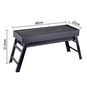 LSJZZ Charcoal Grill,Outdoor Folding Barbecue Portable BBQ Screw Type BBQ Camping Grills,for Smoker BBQ for Picnic Garden Terrace Camping Travel