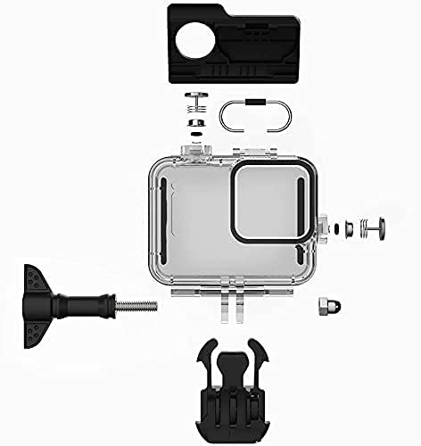 FitStill 60M Waterproof Case for Go Pro Hero 8 Black, Protective Underwater Dive Housing Shell with Bracket Accessories for Go Pro Hero8 Action Camera