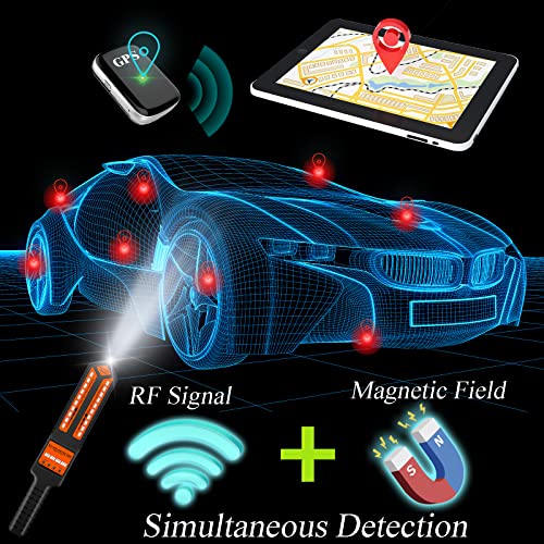 KAXYUYA Anti Spy Detector Bug Detector Hidden Camera Detectors RF Detector Bug Sweeper GPS Tracker Detector Finder Listening Device Detector Spy Camera Finder for GPS Camera Listening Device Detector