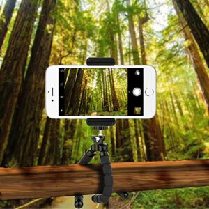 UBeesize Phone Tripod, Portable and Adjustable Camera Stand Holder with Wireless Remote and Universal Clip, Compatible with Cellphones, Sports Cameras