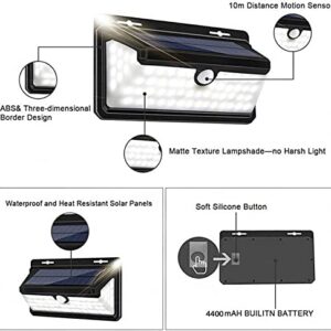 TOPUSER Solar Outdoor Lights,3 Modes Solar Flame Wall Light with Waterproof Motion Sensor Lights Solar Motion Lights for Yard Pathway Patio Garden Porch Backyards