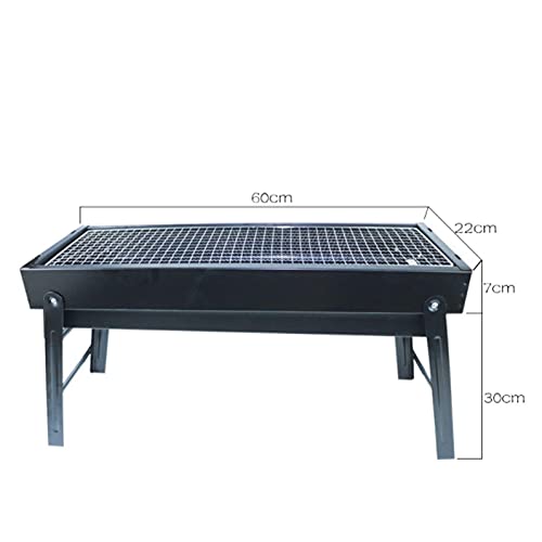 Portable Folding Charcoal Stainless Steel Barbecue Grill Outdoor Garden BBQ Utensil for Terrace Garden Hiking Picnics Party