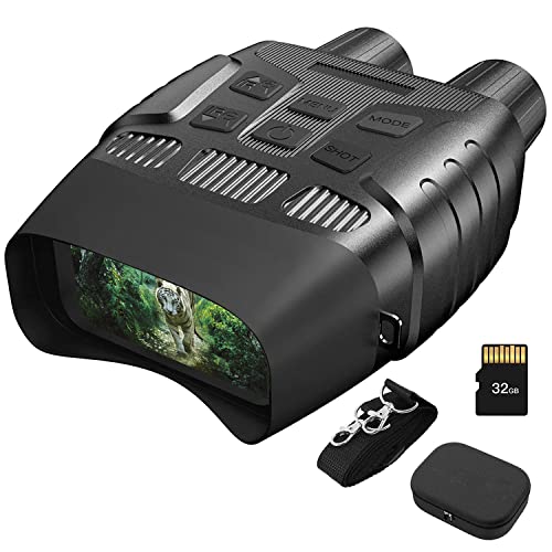 Night Vision Goggles Night Vision Binoculars for Adults - Digital Infrared Binoculars can Save Photo and Video with 32GB Memory Card