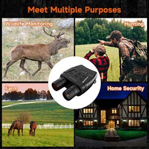 Night Vision Goggles Night Vision Binoculars for Adults - Digital Infrared Binoculars can Save Photo and Video with 32GB Memory Card