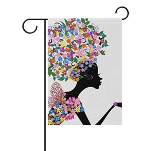 garden flag home decoration yard flag african american women polyester great outdoor decorations