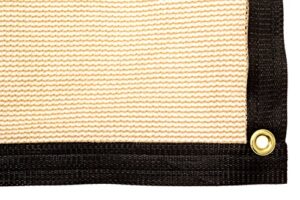 be cool solutions 70% brown outdoor sun shade canopy: uv protection shade cloth| lightweight, easy setup mesh canopy cover with grommets| sturdy, durable shade fabric for garden, patio & porch 6’x12′