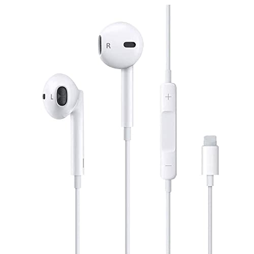 Light^ing iPhone Wired Earbuds Earphone Headphones Built-in Volume Control & Microphone Headset Compatible with Apple iPhone 14/13/12/11 Pro Max Xs/XR/X/7/8 Plus Plug and Play