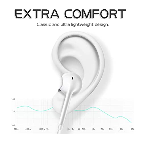 Light^ing iPhone Wired Earbuds Earphone Headphones Built-in Volume Control & Microphone Headset Compatible with Apple iPhone 14/13/12/11 Pro Max Xs/XR/X/7/8 Plus Plug and Play