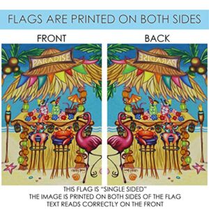 Toland Home Garden Tiki Beach Bar 28 x 40-Inch Decorative USA-Produced House Flag