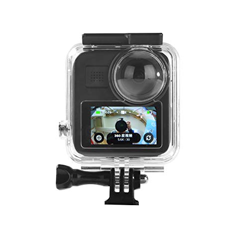 Waterproof Housing Case for Gopro Max Action Camera, Underwater Diving Protective Shell 30M with Bracket Accessories