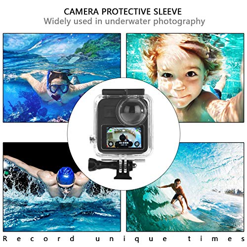 Waterproof Housing Case for Gopro Max Action Camera, Underwater Diving Protective Shell 30M with Bracket Accessories