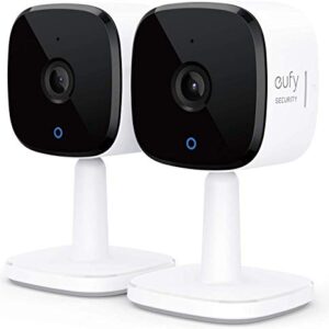 eufy Security Solo IndoorCam C24 2-Cam Kit, 2K Security Indoor Camera, Plug-in Camera with Wi-Fi, Human and Pet AI, Works with Voice Assistants, Night Vision, Two-Way Audio, Homebase not Compatible