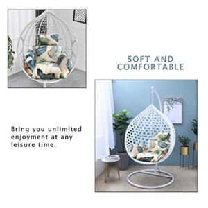 Hanging Chair Cushion, Cushions for Hanging Egg Chair,Washable Swing Chair Cushion, Thicken Patio Hanging Egg Chair Pad, Garden Hanging Basket Chair Seat (Only Cushion)(Hawaiian Style)