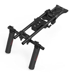 smallrig universal basic camera shoulder mount kit for dslr, mirrorless, and small camera shoulder rig – 2896