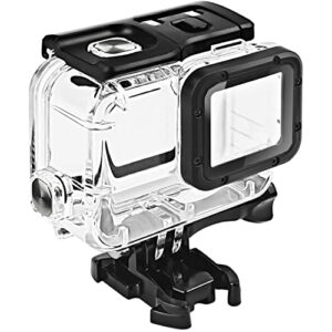 fitstill double lock waterproof housing for gopro hero 2018/7/6/5 black, protective 45m underwater dive case shell with bracket accessories for go pro hero7 hero6 hero5 action camera