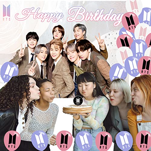 BTS Bangtan Boys Birthday Party Decoration, BTS Party Photo Background ...