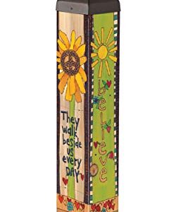 Studio M with Us Everyday Art Pole Outdoor Decorative Garden Post, Made in USA, 20 Inches Tall