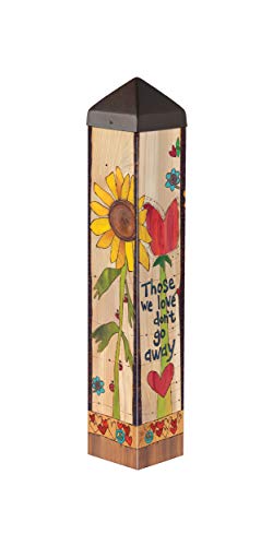 Studio M with Us Everyday Art Pole Outdoor Decorative Garden Post, Made in USA, 20 Inches Tall