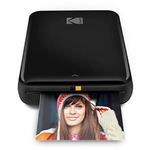 kodak step wireless mobile photo mini color printer (white) compatible w/ ios & android, nfc & bluetooth devices