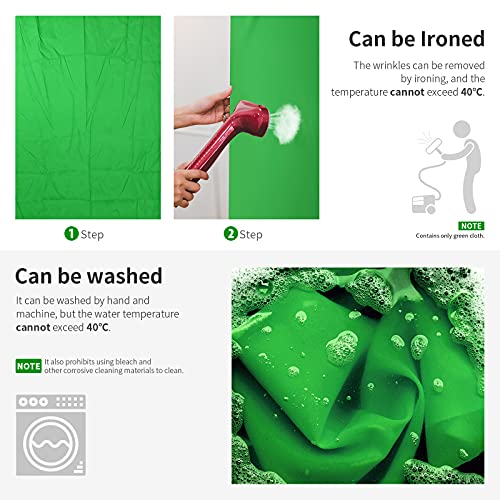 NEEWER 6x9 feet/1.8x2.8m Photo Studio 100% Pure Polyester Collapsible Backdrop Background for Photography, Video and Television (Backdrop Only) - Green