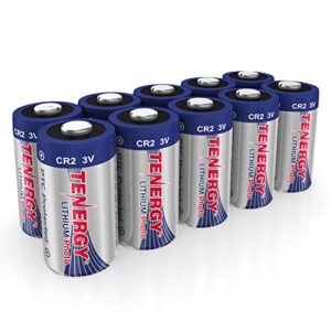 tenergy cr2 3v lithium battery non-rechargeable ptc protected high performance cr2 batteries for flashlight, digital cameras, toys, alarm systems (not for arlo camera) 10 pack