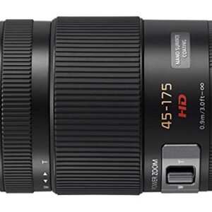 Panasonic LUMIX G X Vario Power Zoom Lens, 45-175MM, F4.0-5.6 ASPH, MIRRORLESS Micro Four Thirds, Power Optical I.S, H-PS45175K (USA Black)